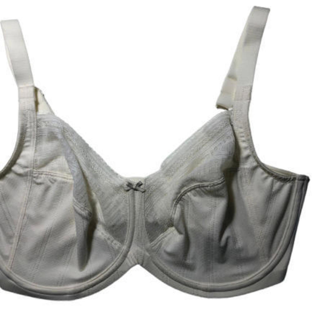 #2734-4 Lilyette Eggshell White Full Coverage Bra 36DDD